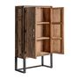 Wardrobe - Brown reclaimed wood cabinet 107x47x188 cm - VICAL