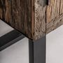 Wardrobe - Brown reclaimed wood cabinet 107x47x188 cm - VICAL