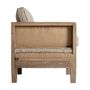 Armchairs - Brown birch wood armchair 80x74x87 cm - VICAL