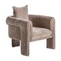 Fauteuils - Fauteuil en bois de pin taupe 81x76x80 cm - VICAL