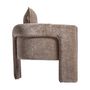 Fauteuils - Fauteuil en bois de pin taupe 81x76x80 cm - VICAL