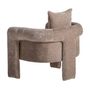 Fauteuils - Fauteuil en bois de pin taupe 81x76x80 cm - VICAL