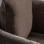 Fauteuils - Fauteuil en bois de pin taupe 81x76x80 cm - VICAL