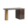 Desks - Brown pine wood desk 150x70x76 cm - VICAL