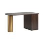 Desks - Brown pine wood desk 150x70x76 cm - VICAL