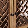 Wardrobe - Modular display case in brown elm wood 85x40x85 cm - VICAL