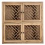 Wardrobe - Modular display case in brown elm wood 85x40x85 cm - VICAL