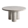 Tables Salle à Manger - Table salon en ciment gris 150x150x76 cm - VICAL
