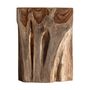 Other tables - Brown teak wood coffee table 30x30x42 cm - VICAL