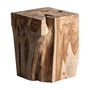 Other tables - Brown teak wood coffee table 30x30x42 cm - VICAL