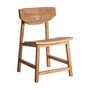 Chaises - Chaise en bois de teck marron 48x64x80 cm - VICAL