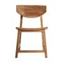 Chaises - Chaise en bois de teck marron 48x64x80 cm - VICAL