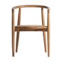 Chairs - Brown teak wood chair 57x46x78 cm - VICAL