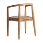 Chairs - Brown teak wood chair 57x46x78 cm - VICAL