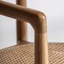 Chairs - Brown teak wood chair 57x46x78 cm - VICAL