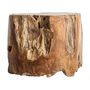 Tables basses - Table basse en bois de teck marron 50x50x42 cm - VICAL
