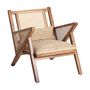 Armchairs - Brown mango wood armchair 61x82x73 cm - VICAL
