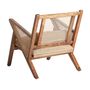 Armchairs - Brown mango wood armchair 61x82x73 cm - VICAL