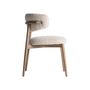Chairs - Off-white ash wood chair 59x465x79 cm - VICAL