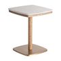 Autres tables - Table de bar en terrazzo blanc 50x50x66 cm - VICAL