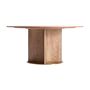 Tables Salle à Manger - Table salon en terrazzo rouge 150x150x77 cm - VICAL