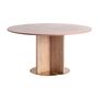 Tables Salle à Manger - Table salon en terrazzo rouge 150x150x77 cm - VICAL