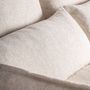 Canapés - Sofa en polyester blanc cassé 230x105x98 cm - VICAL