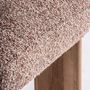 Chairs - Nounces brown polyester chair 63x60x77 cm - VICAL