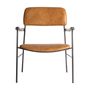 Fauteuils - Fauteuil en peau marron 62x70x81 cm - VICAL