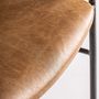 Fauteuils - Fauteuil en peau marron 62x70x81 cm - VICAL
