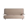 Beds - Beige linen bed 253x224x103 cm - VICAL