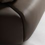 Lits - Lit en peau marron 196x218x102 cm - VICAL