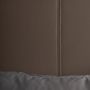 Lits - Lit en peau marron 196x218x102 cm - VICAL