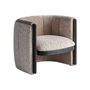 Fauteuils - Fauteuil en bois de pin taupe 76x80x70 cm - VICAL