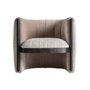 Fauteuils - Fauteuil en bois de pin taupe 76x80x70 cm - VICAL
