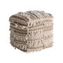 Repose-pieds - Repose- pied en jute nounces marron 43x43x43 cm - VICAL