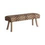 Bancs - Banc en jute nounces marron 123x40x49 cm - VICAL