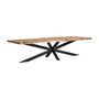 Dining Tables - Living room table in black acacia wood 320x110x77 cm - VICAL