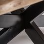 Dining Tables - Living room table in black acacia wood 320x110x77 cm - VICAL