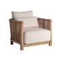 Armchairs - Brown railway wooden armchair 85x88x88 cm - VICAL