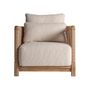 Armchairs - Brown railway wooden armchair 85x88x88 cm - VICAL