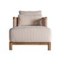 Sofas - Brown railway wooden deck chair 96x180x70 cm - VICAL