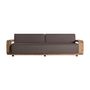 Sofas - Brown railway wooden sofa 270x100x84 cm - VICAL