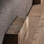 Sofas - Brown railway wooden sofa 270x100x84 cm - VICAL