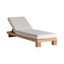 Canapés - Chaise longue en bois de teck marron 200x60x35 cm - VICAL