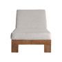 Canapés - Chaise longue en bois de teck marron 200x60x35 cm - VICAL