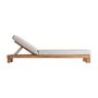 Canapés - Chaise longue en bois de teck marron 200x60x35 cm - VICAL