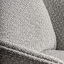Armchairs - Gray polyester armchair 90x100x82 cm - VICAL