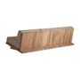 Sofas - Brown railway wooden sofa 265x101x80 cm - VICAL