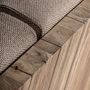Sofas - Brown railway wooden sofa 265x101x80 cm - VICAL